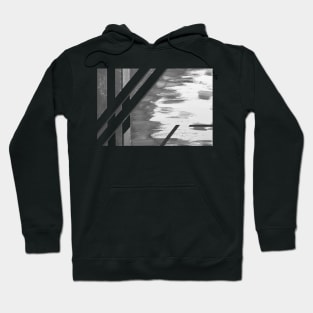 Bamboo grove in Winter Shades of Gray Hoodie